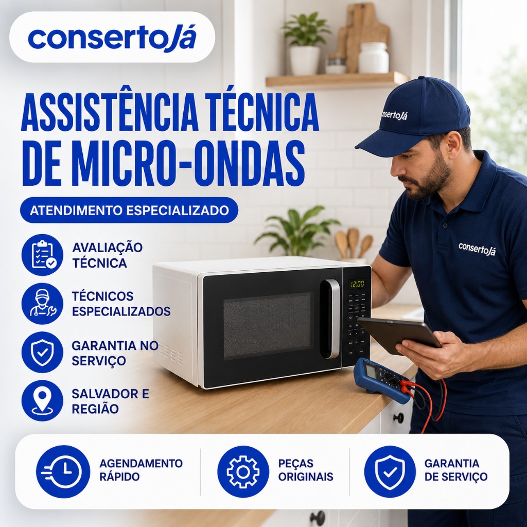 Assistência técnica de micro-ondas
