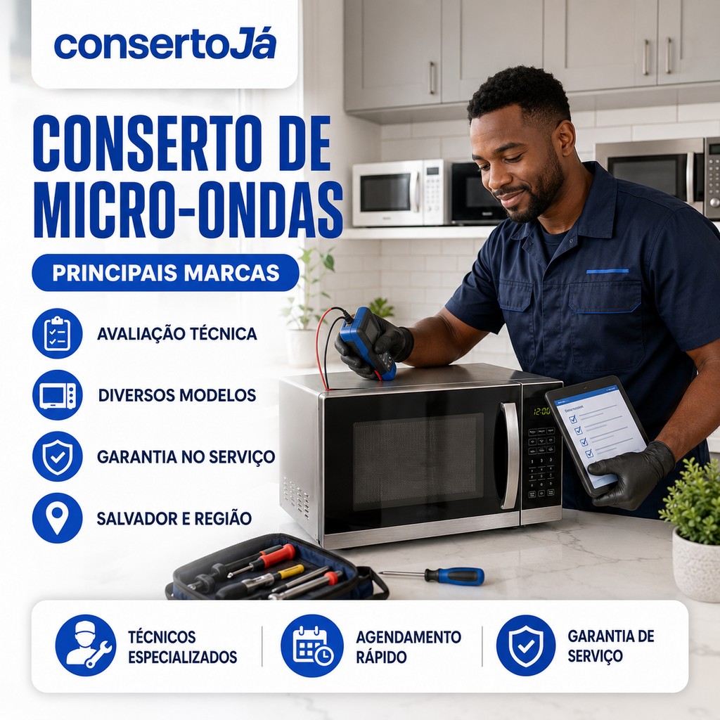 Conserto de micro-ondas para diferentes modelos e marcas