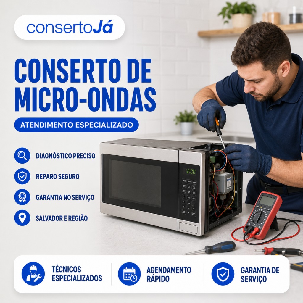 Conserto de micro-ondas em Salvador